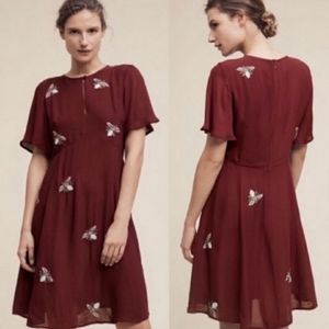 Moulinette Soeurs Anthropologie Beaded Dress